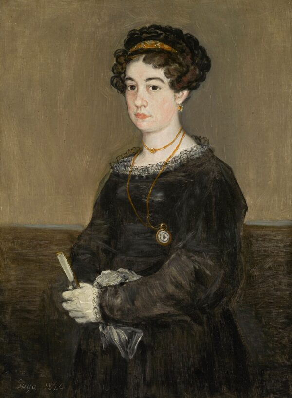 Portrait of a Lady (María Martínez de Puga?) - by Francisco Goya y Lucientes