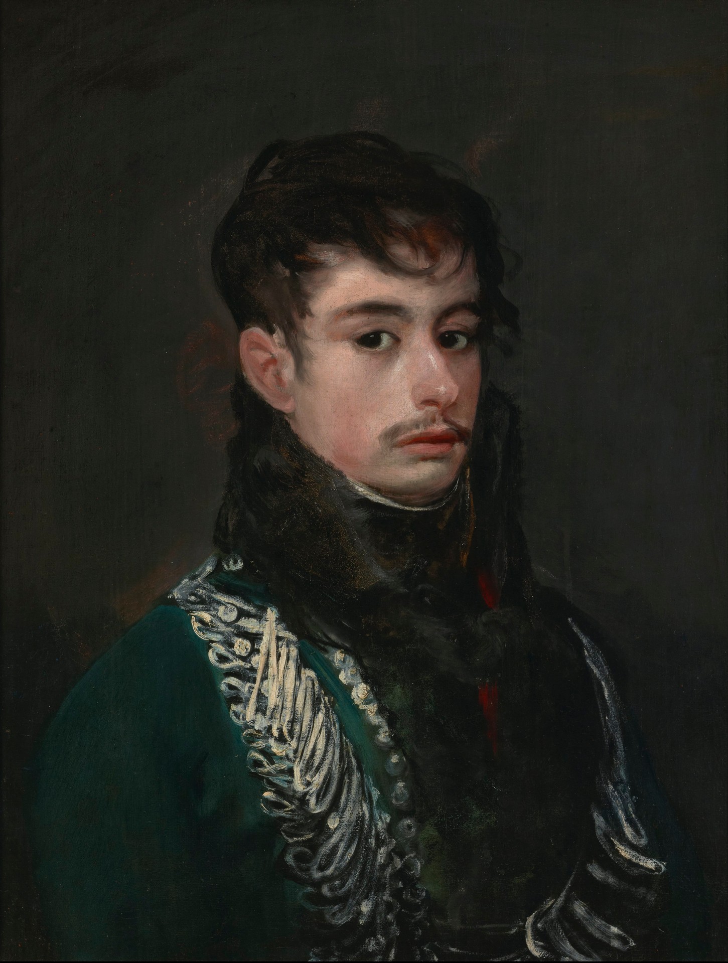An Officer (Conde de Teba?) - by Francisco Goya y Lucientes