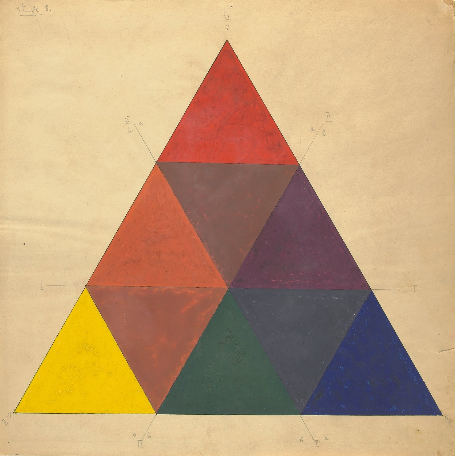 Color Triangle - by Wassily Kandinsky