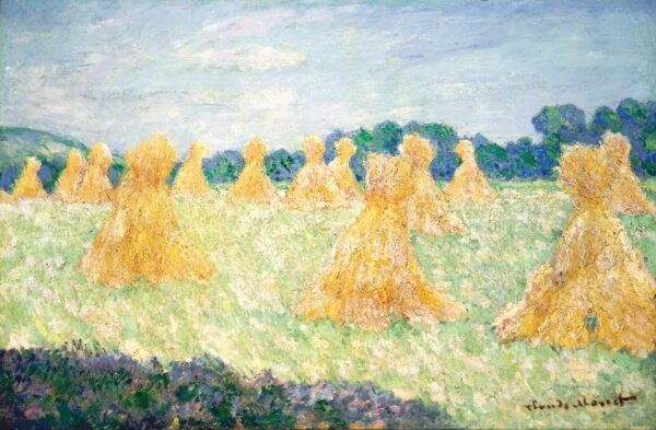 The Young Ladies of Giverny, Sun Effect - by Claude Monet