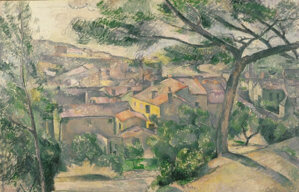 Morning View of L'Estaque Against the Sunlight - by Paul Cézanne