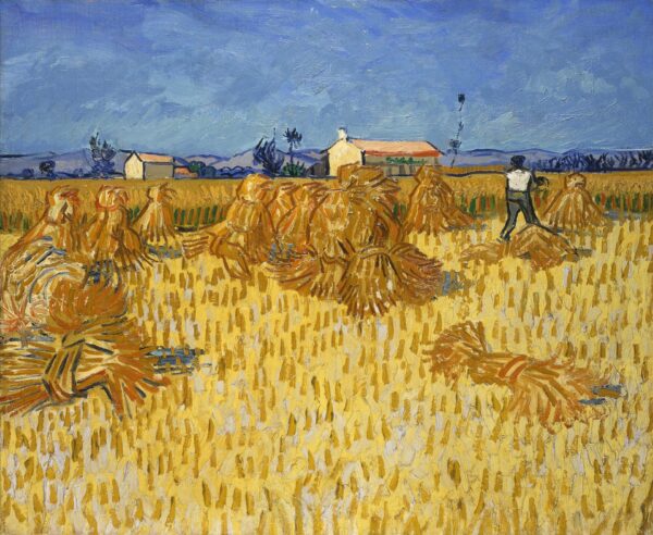 Corn Harvest in Provence - by Vincent van Gogh