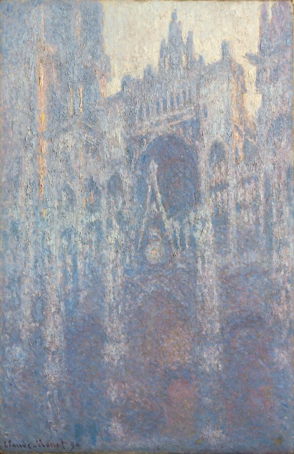 The Portal of Rouen Cathedral in Morning Light - by Claude Monet