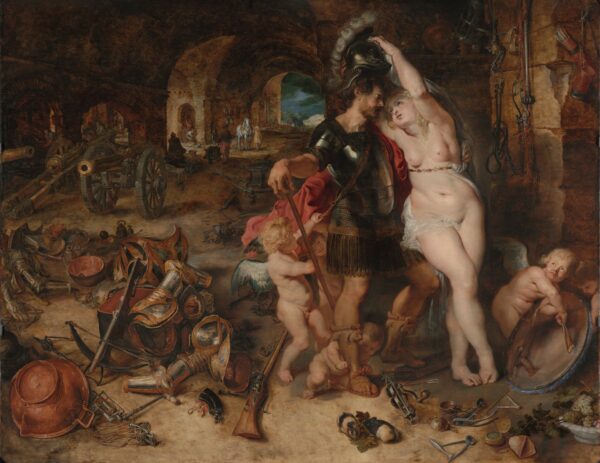 The Return from War: Mars Disarmed - by Venus - by Peter Paul Rubens