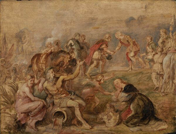 Meeting of King Ferdinand of Hungary and Cardinal-Infante Ferdinand of Spain at Nördlingen - by Peter Paul Rubens