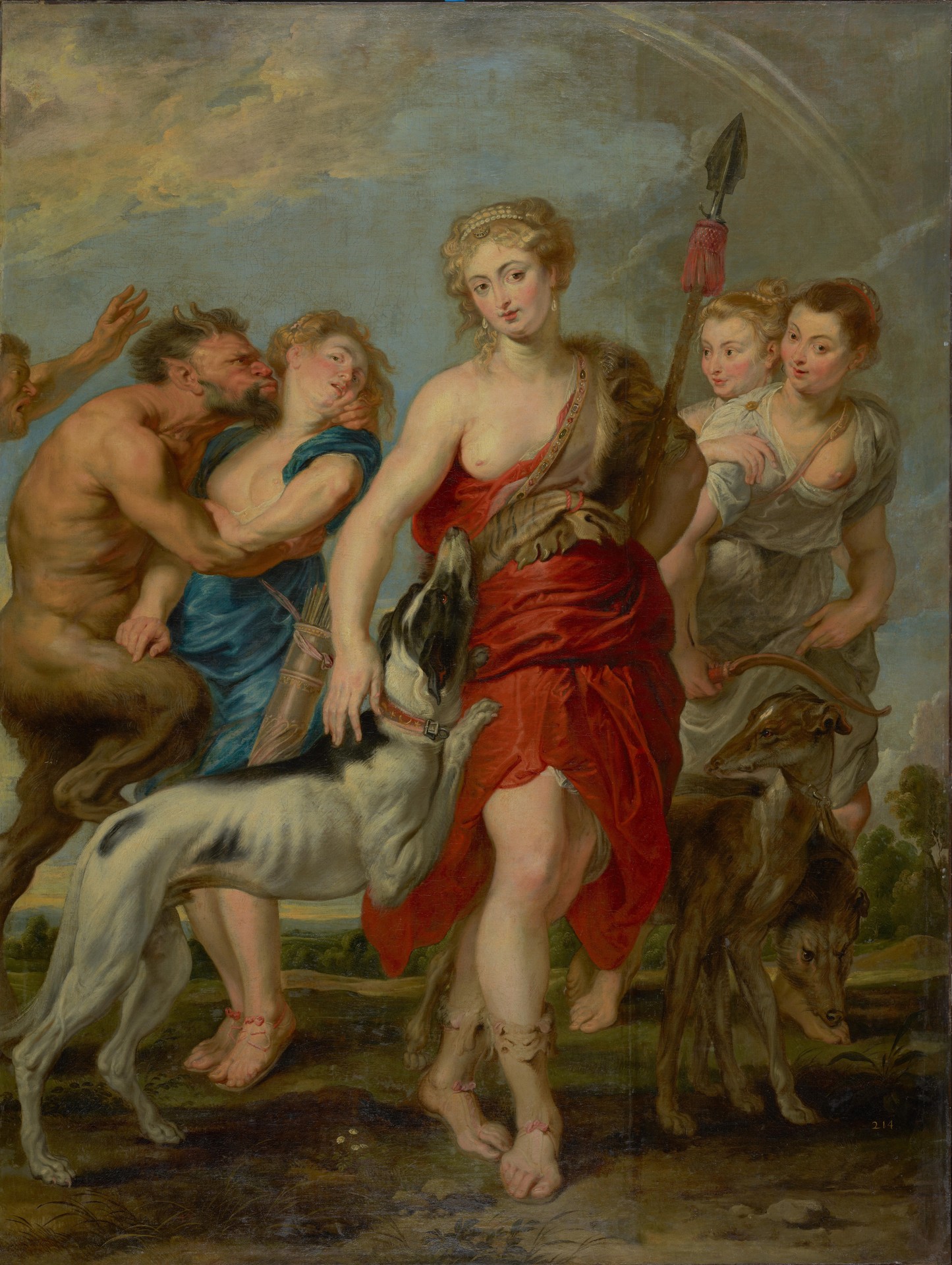 Diana and Her Nymphs on the Hunt - by Peter Paul Rubens