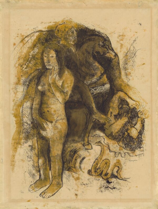Eve ('The Nightmare') (recto); Eve ('The Nightmare') (verso) - Paul Gauguin