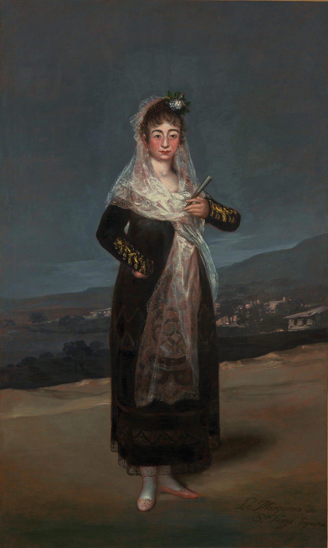 Portrait of the Marquesa de Santiago - by Francisco Goya y Lucientes