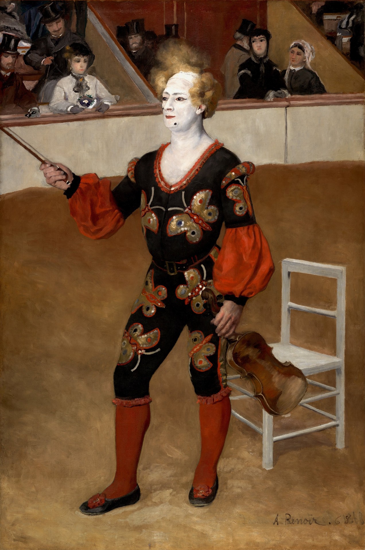 The clown - by Pierre-Auguste Renoir
