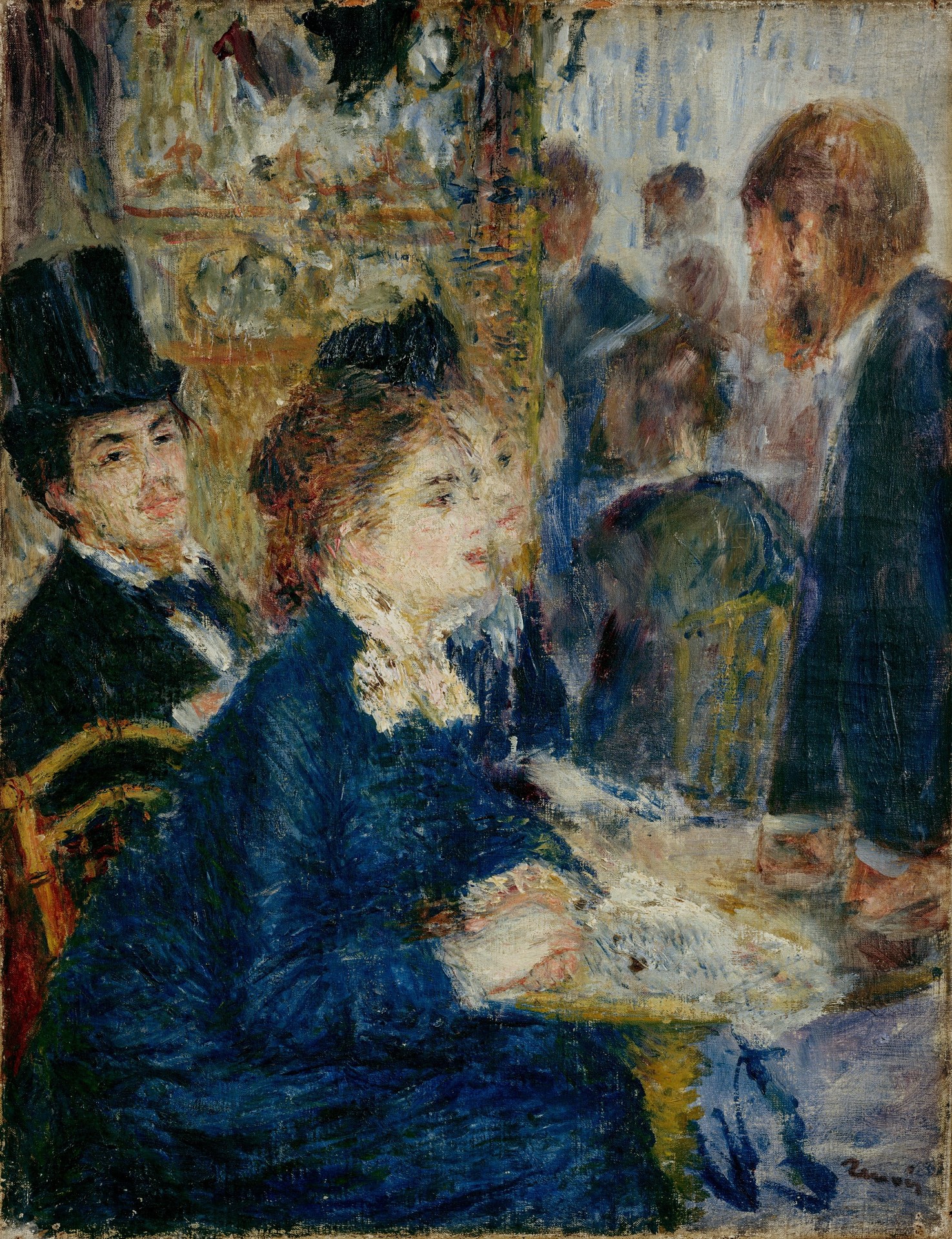 In the café - by Pierre-Auguste Renoir