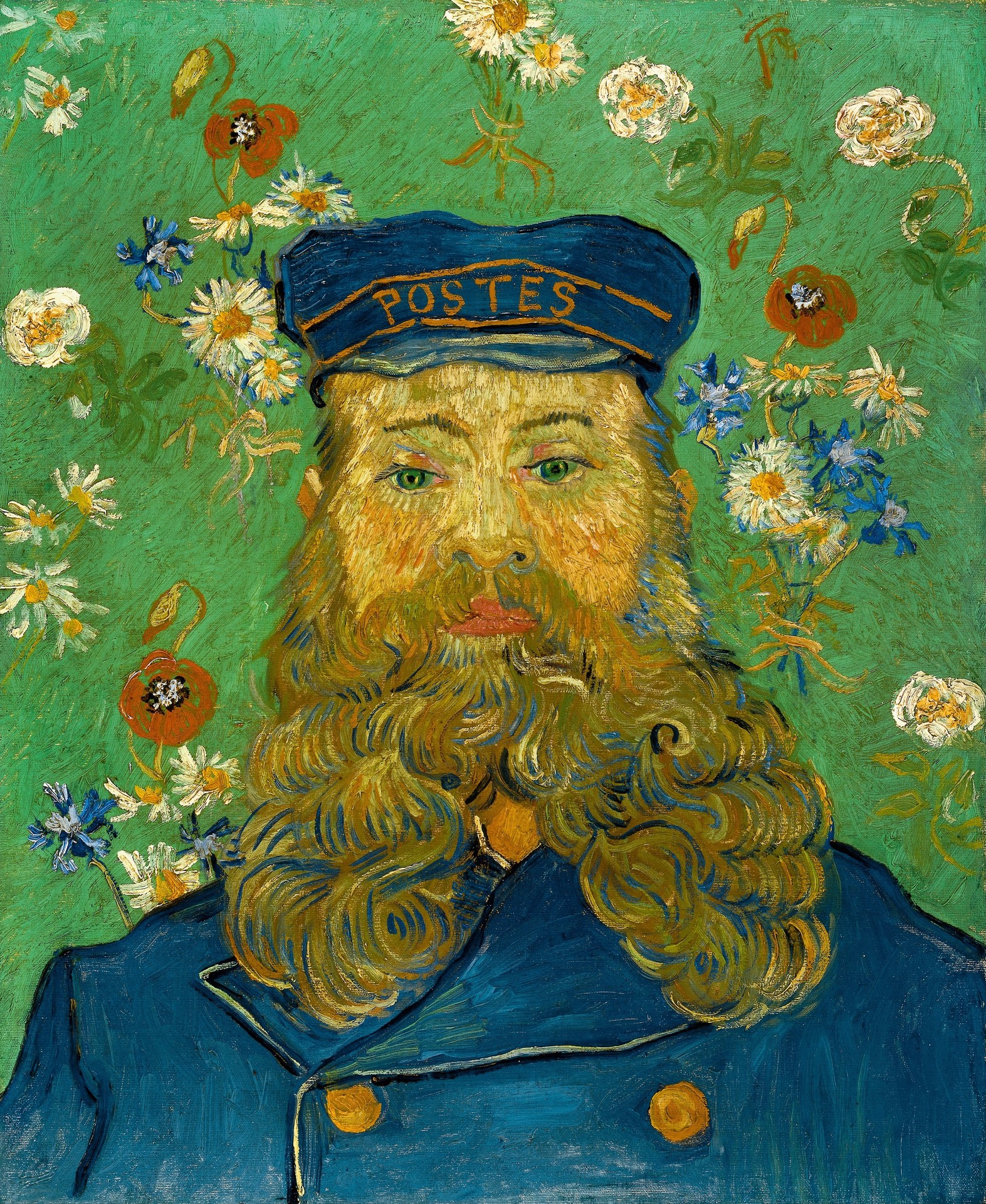 Portrait of Joseph Roulin - by Vincent van Gogh