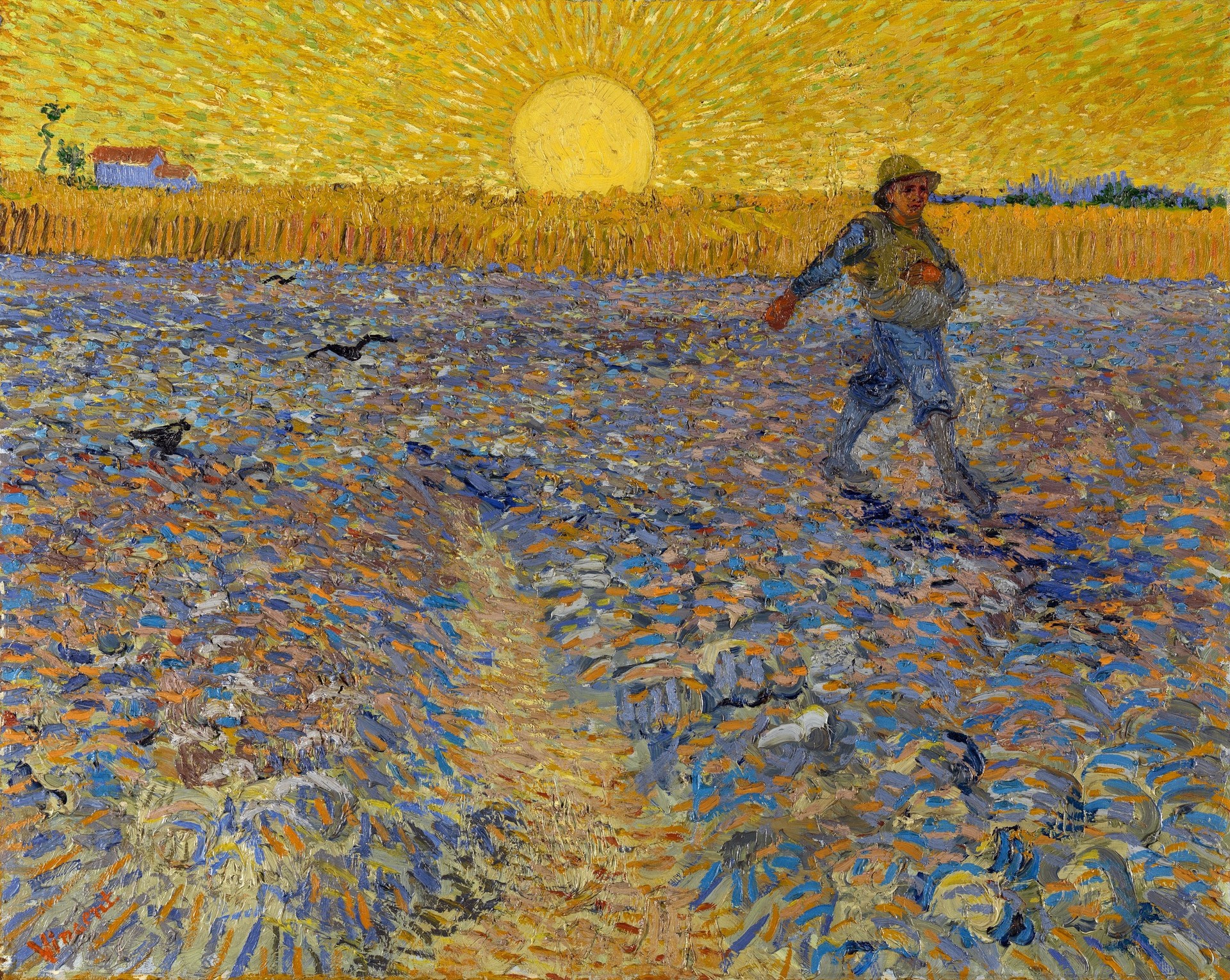 The sower - by Vincent van Gogh