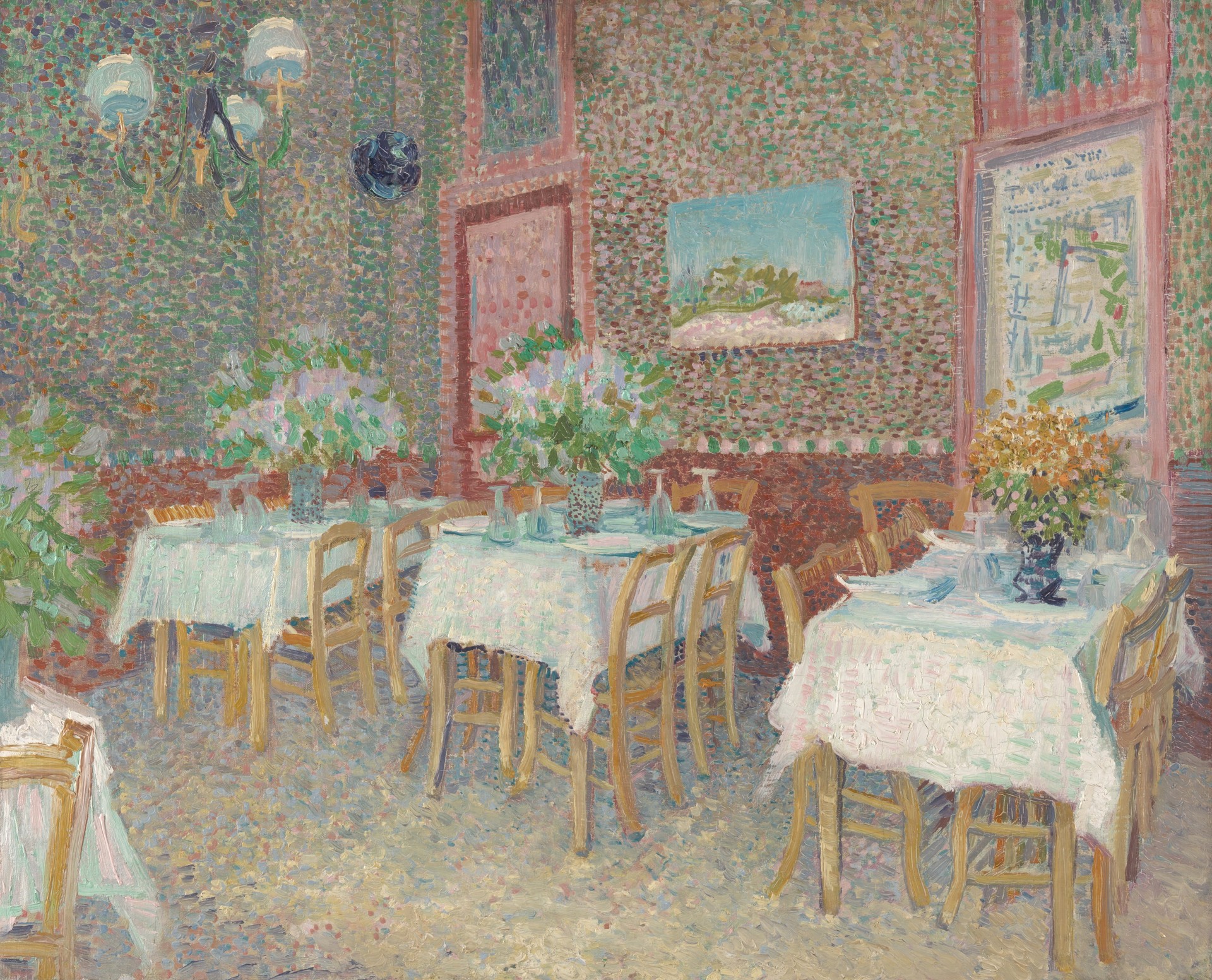 Interior of a restaurant - by Vincent van Gogh