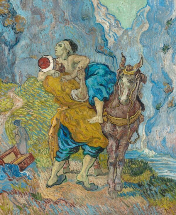 The good Samaritan (after Delacroix) - by Vincent van Gogh