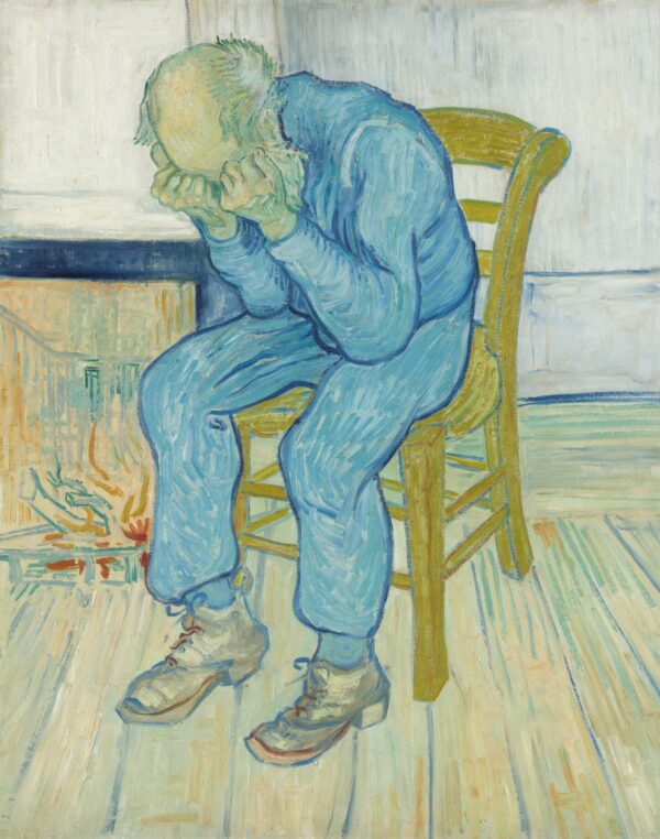 Sorrowing old man ('At Eternity's Gate') - by Vincent van Gogh