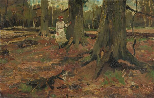 Girl in a Wood - by Vincent van Gogh