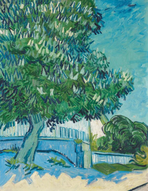 Blossoming Chestnut Trees - by Vincent van Gogh