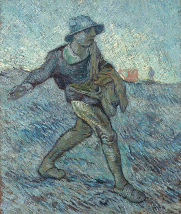 The sower (after Millet) - by Vincent van Gogh