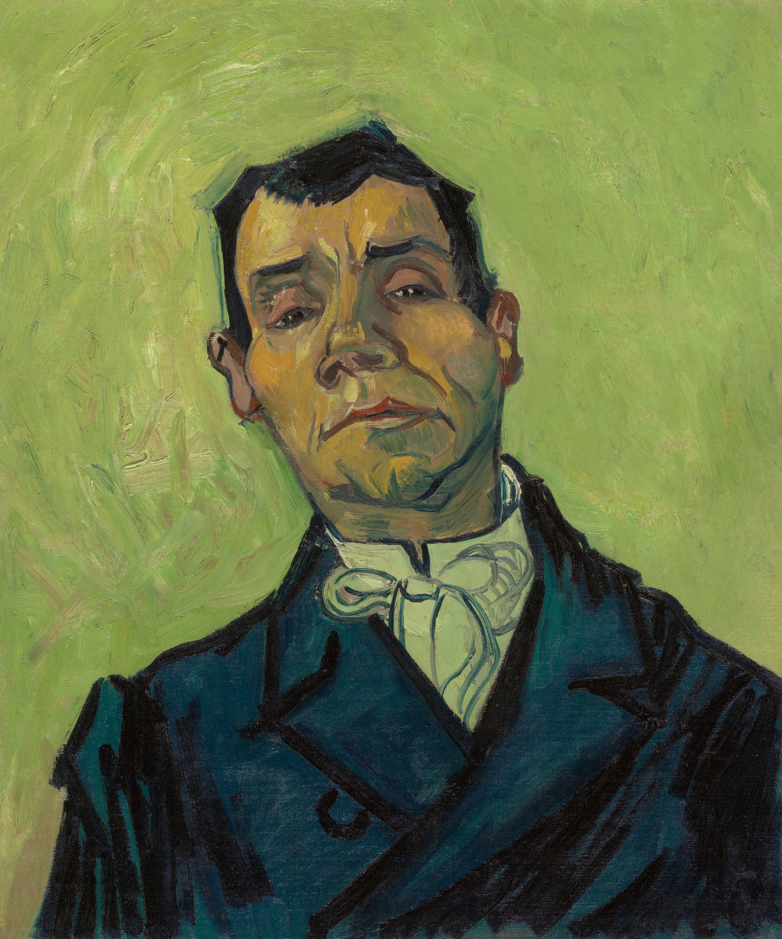 Portrait of Joseph-Michel Ginoux - by Vincent van Gogh