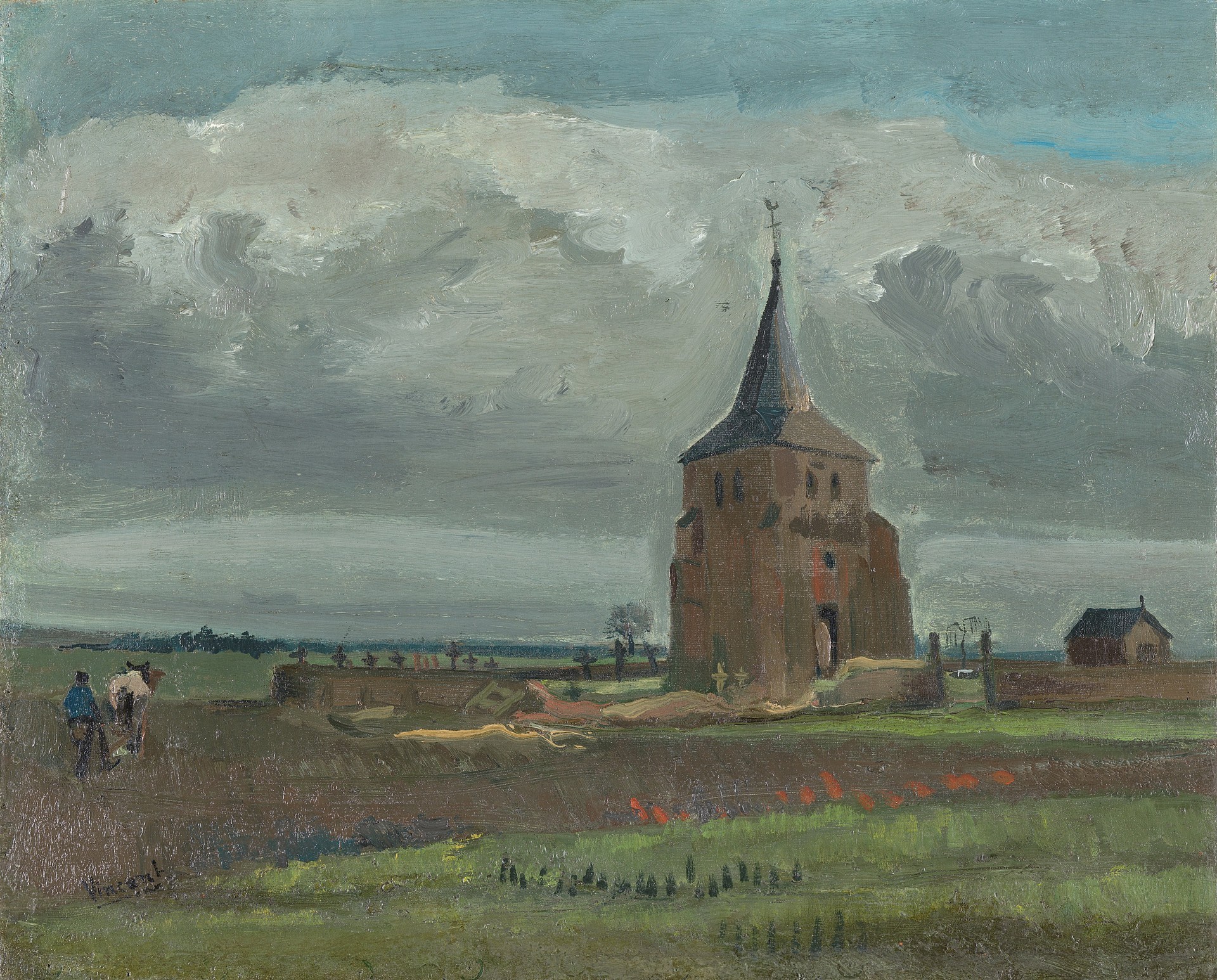 The old tower at Nuenen - by Vincent van Gogh