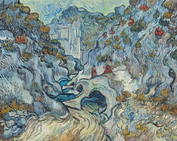 The ravine (Les Peiroulets) - by Vincent van Gogh