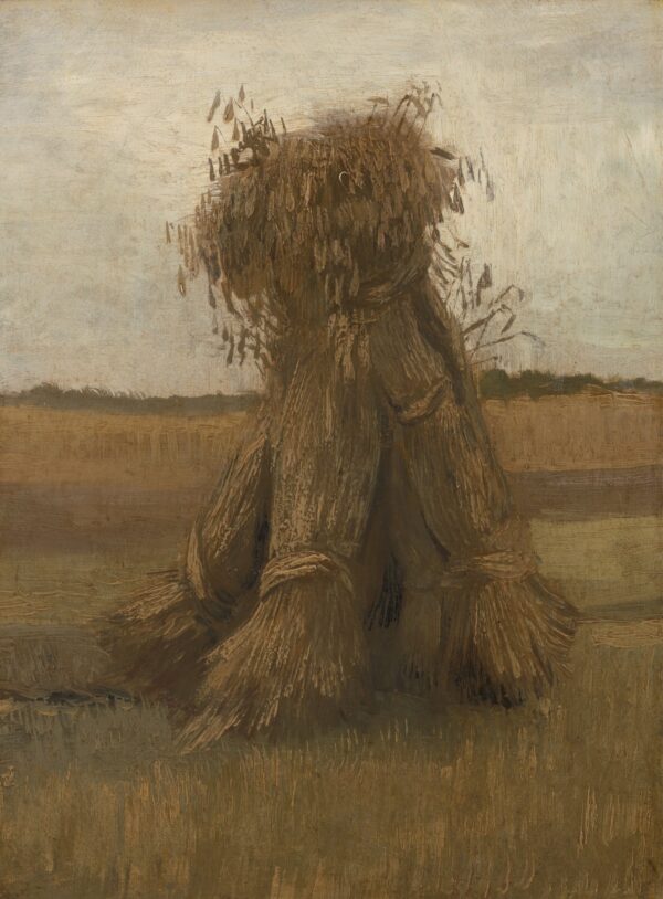Sheaves of wheat - by Vincent van Gogh