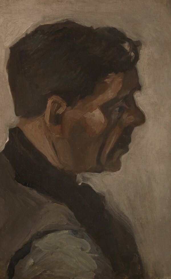 Head of a man - by Vincent van Gogh