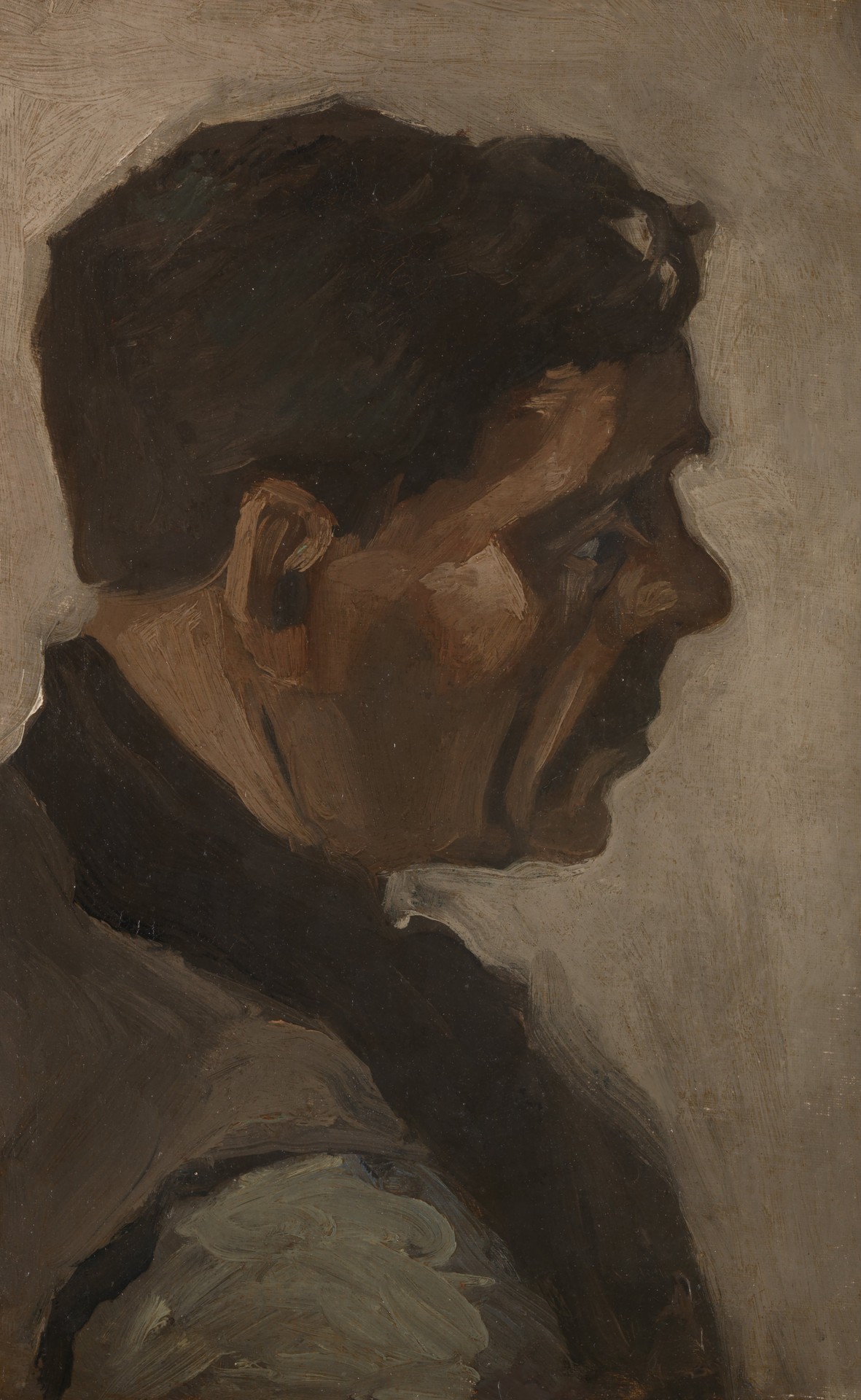 Head of a man - by Vincent van Gogh