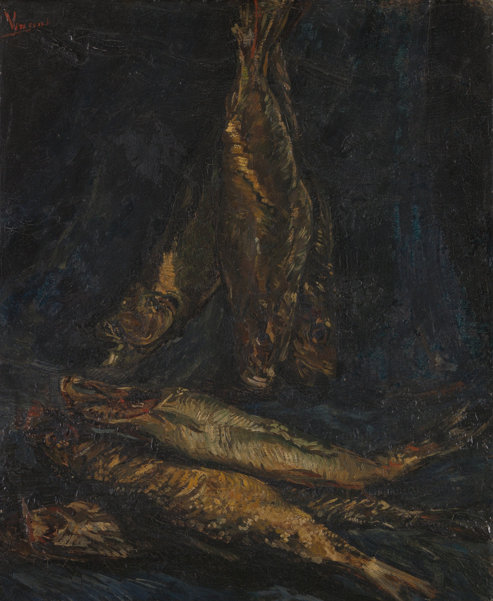 Smoked herrings - by Vincent van Gogh