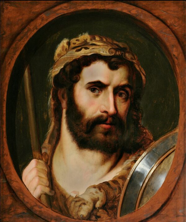 Emperor Commodus as Hercules and as a Gladiator - by Peter Paul Rubens