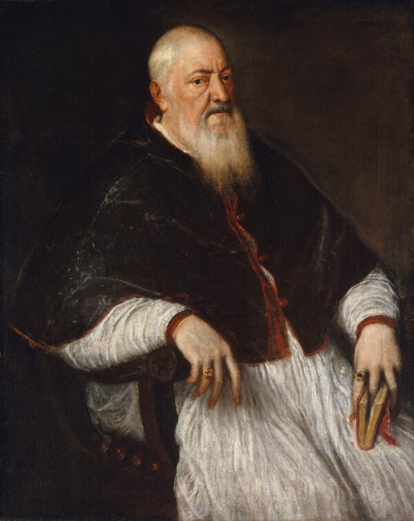 Filippo Archinto (born about 1500, died 1558), Archbishop of Milan - by Titian