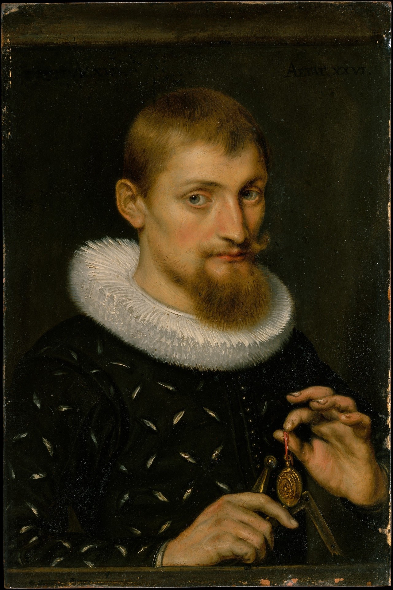 Portrait of a Man, Possibly an Architect or Geographer - by Peter Paul Rubens