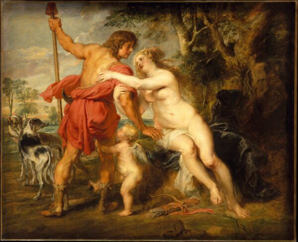 Venus and Adonis - by Peter Paul Rubens