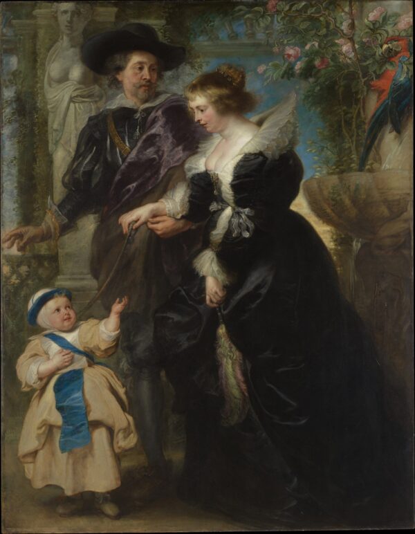 Rubens, His Wife Helena Fourment (1614�673), and Their Son Frans (1633�678) - by Peter Paul Rubens