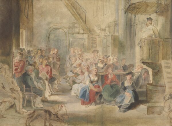 A Sermon in a Village Church - by Peter Paul Rubens