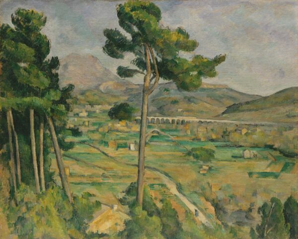 Mont Sainte-Victoire and the Viaduct of the Arc River Valley - by Paul Cézanne