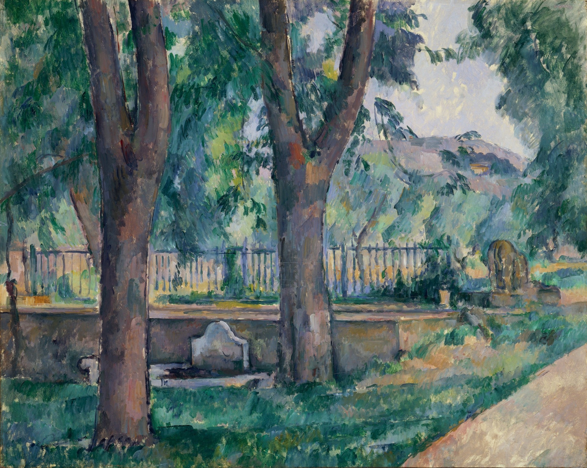 The Pool at Jas de Bouffan - by Paul Cézanne