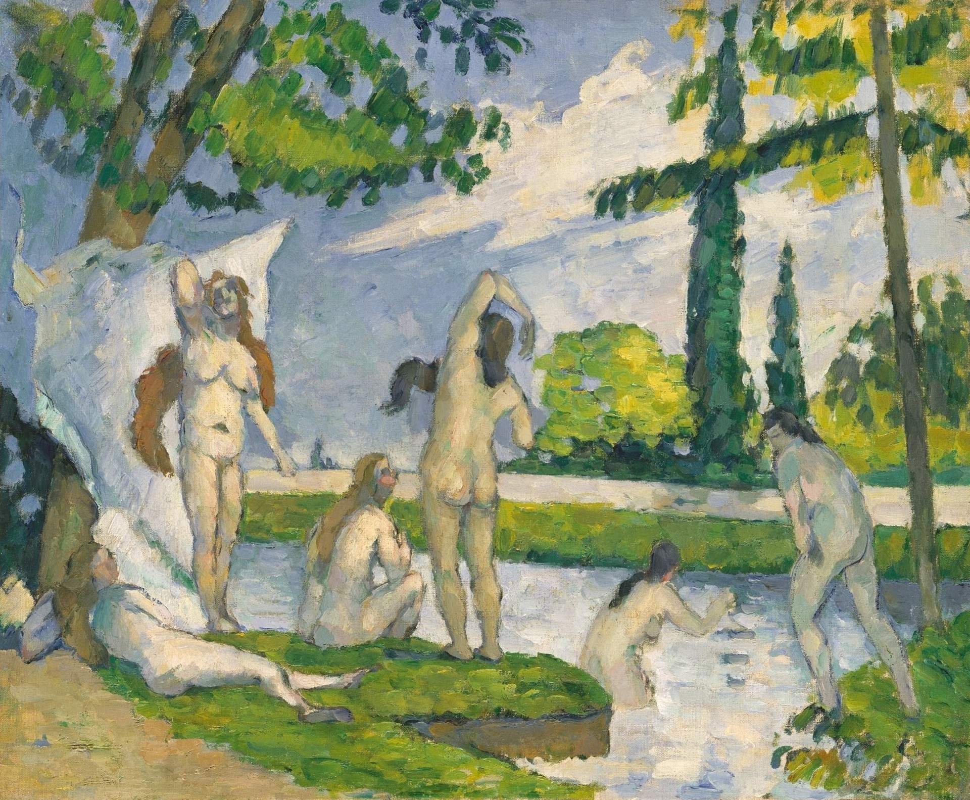 Bathers - by Paul Cézanne