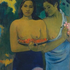 Two Tahitian Women - by Paul Gauguin