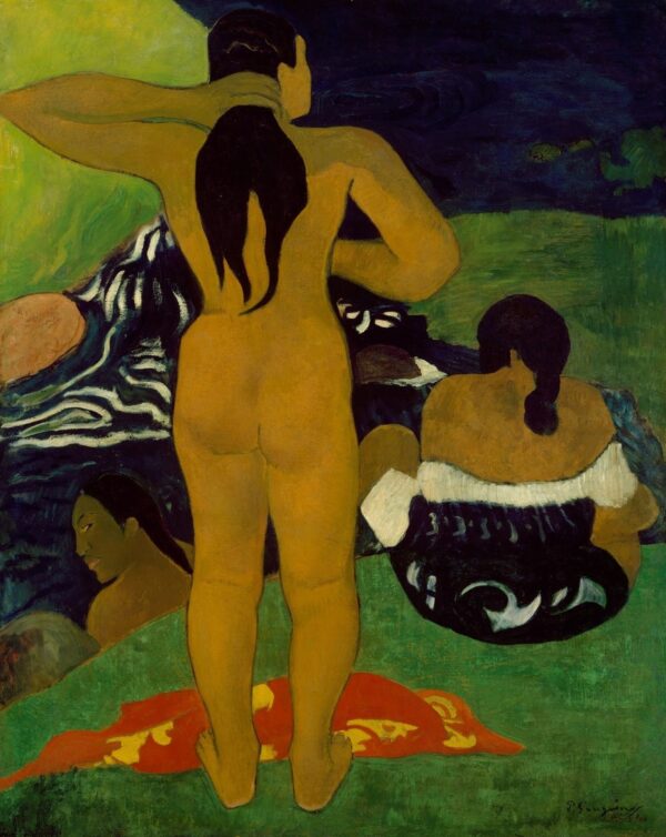 Tahitian Women Bathing - by Paul Gauguin