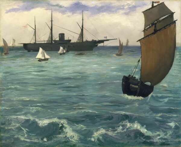The "Kearsarge" at Boulogne - by Édouard Manet