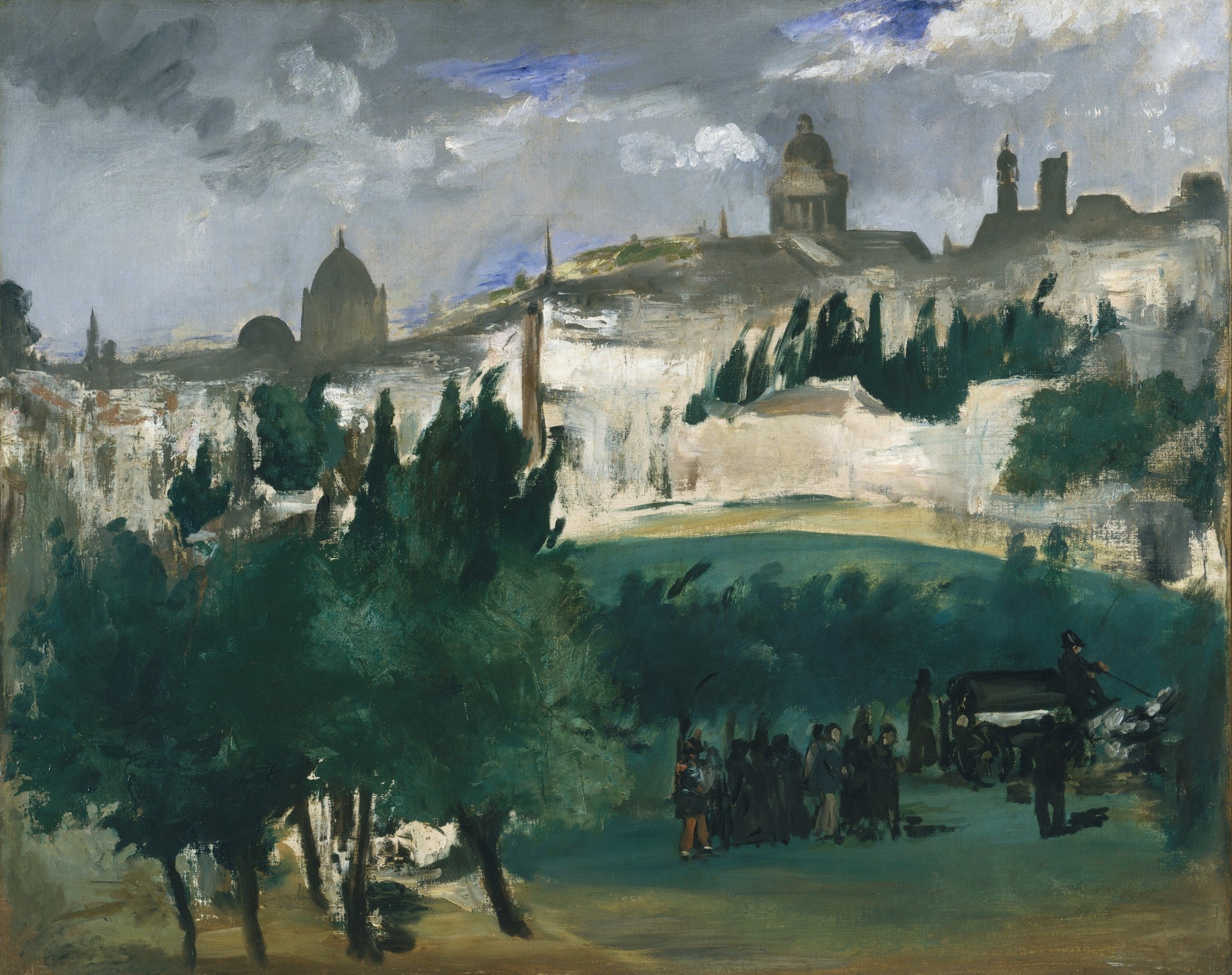 The Funeral - by Édouard Manet