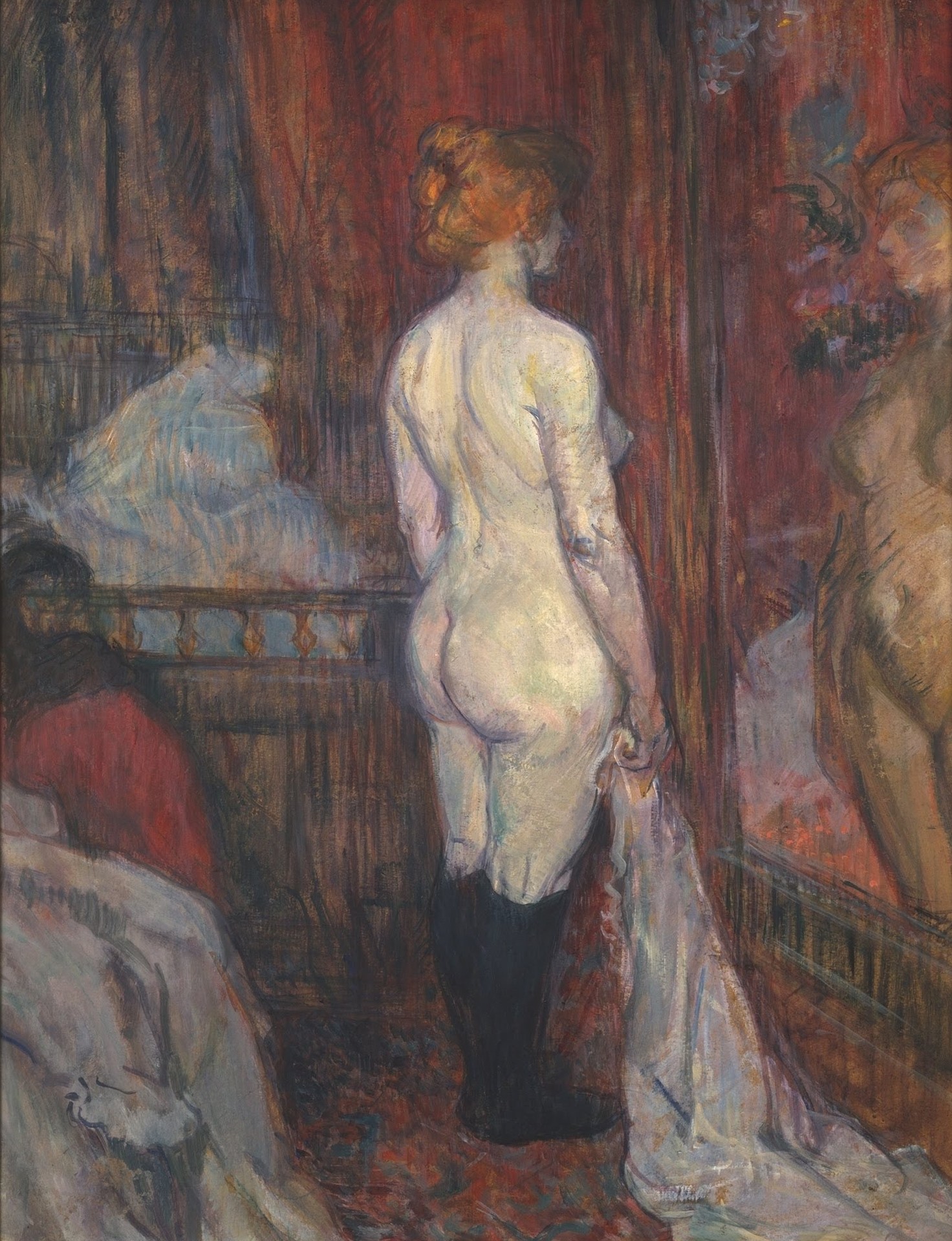 Woman before a Mirror - by Henri de Toulouse-Lautrec