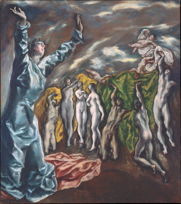 The Vision of Saint John - by El Greco