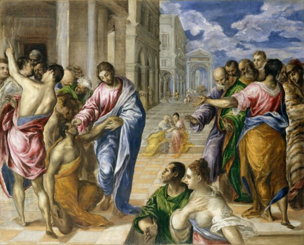 Christ Healing the Blind - by El Greco