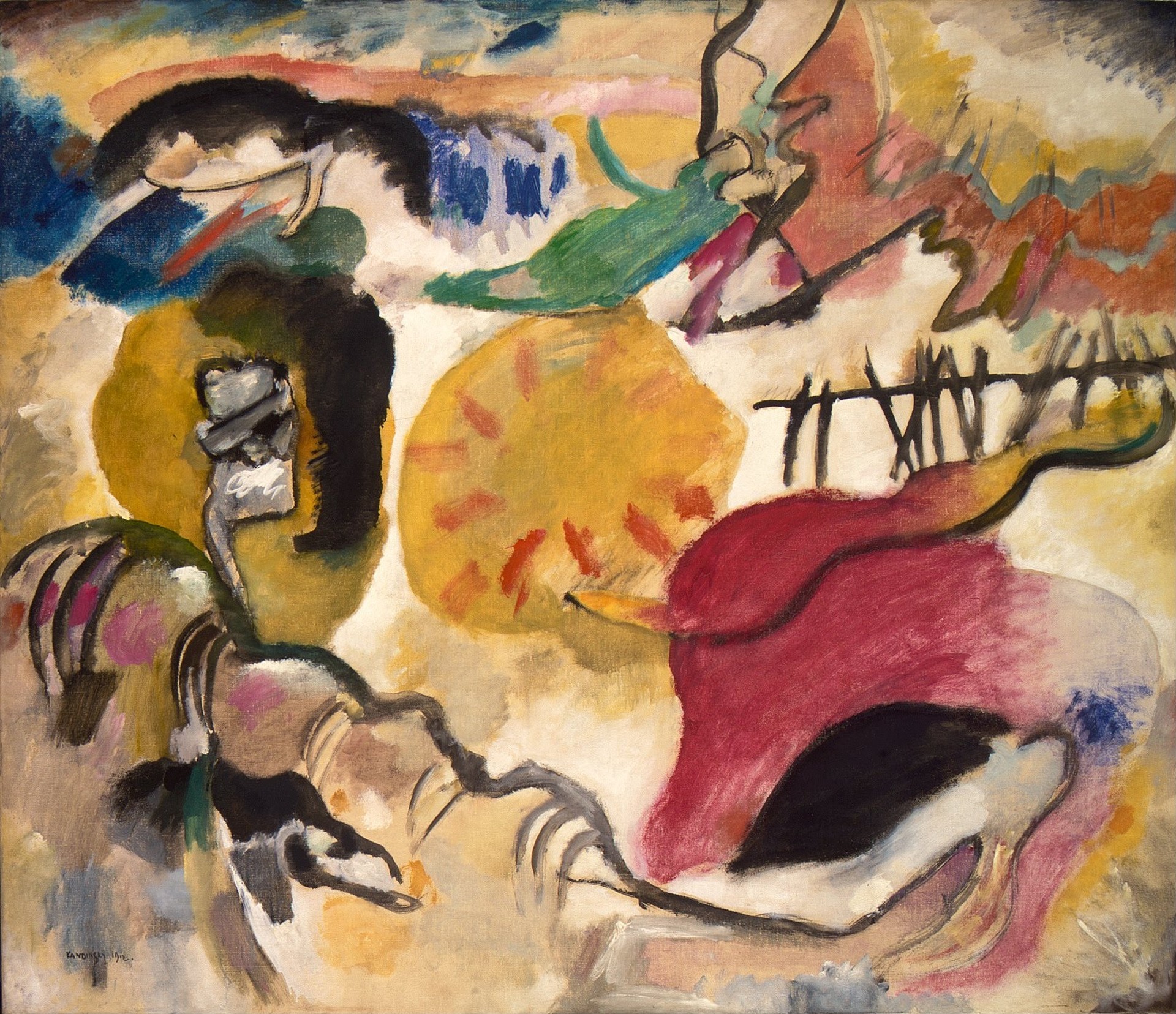 Improvisation 27 (Garden of Love II) - by Wassily Kandinsky