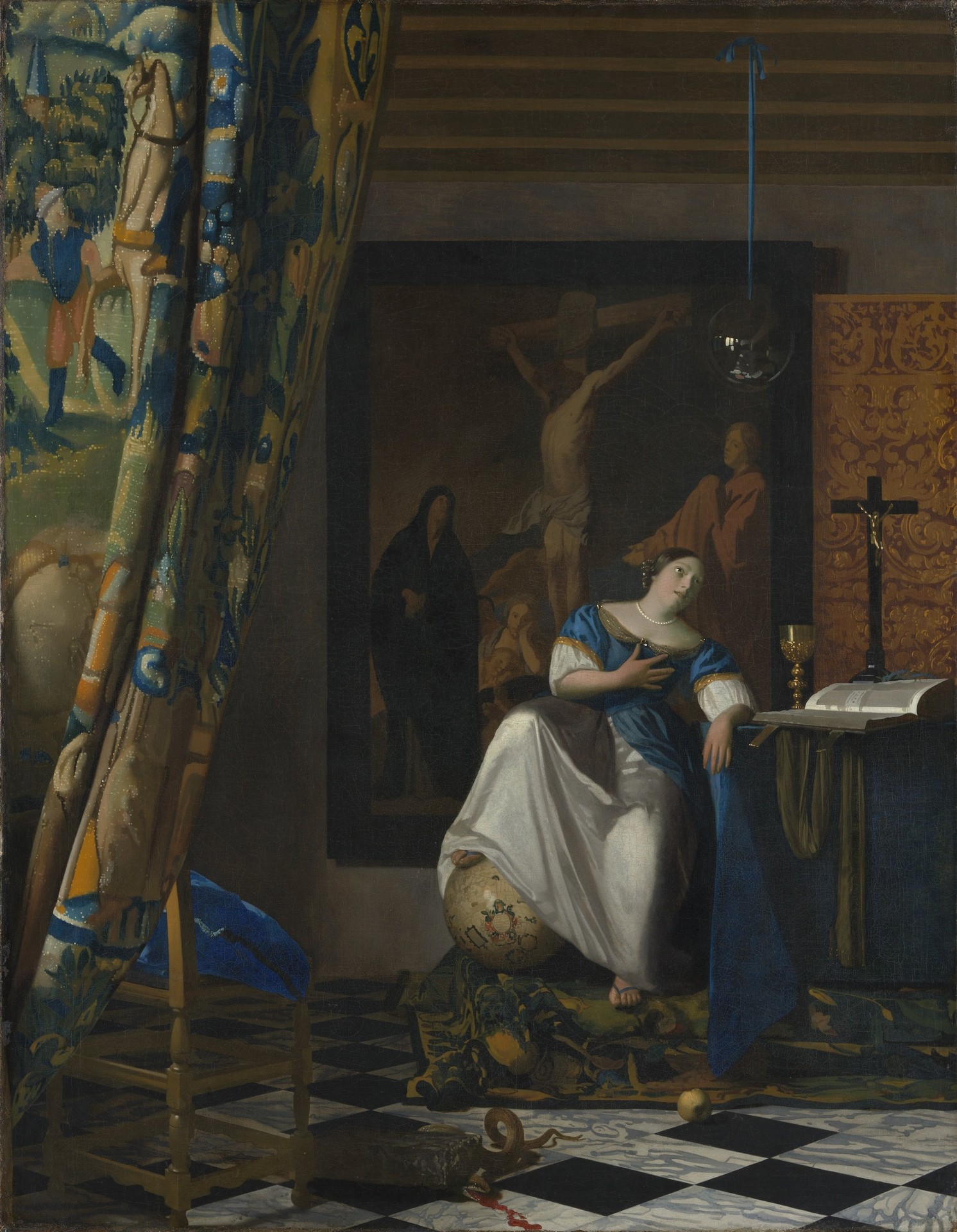 Allegory of the Catholic Faith - by Johannes Vermeer