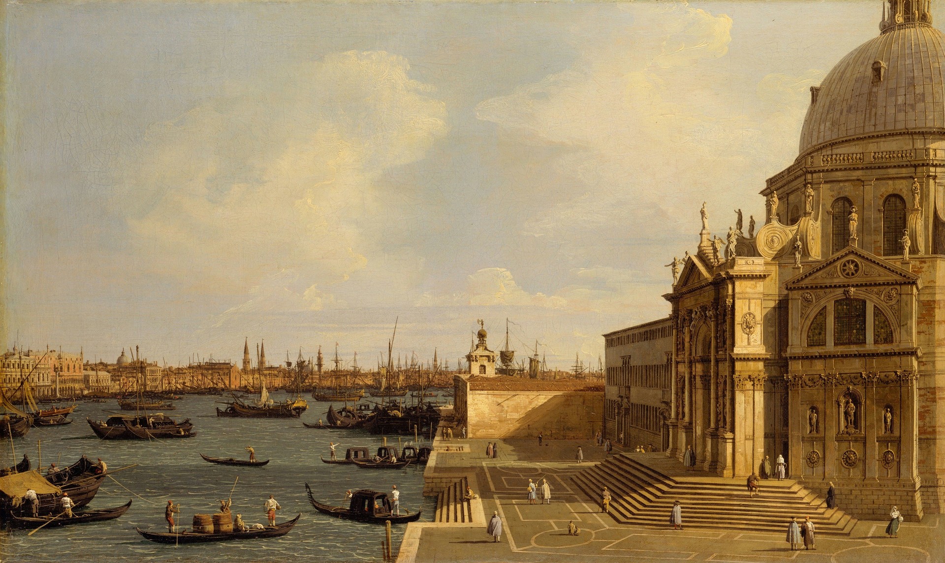 Venice: Santa Maria della Salute - by Canaletto