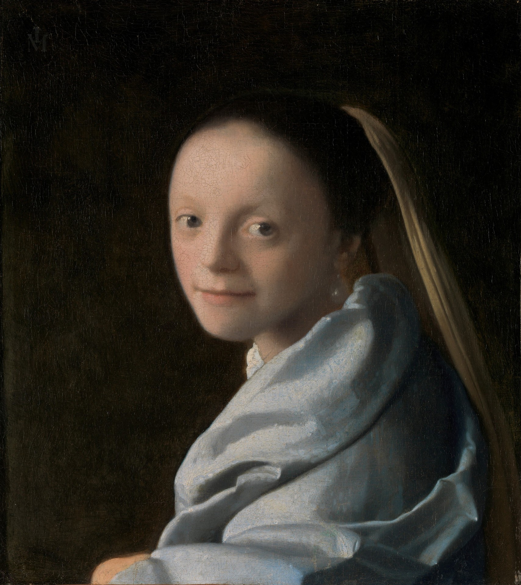 Study of a Young Woman - by Johannes Vermeer