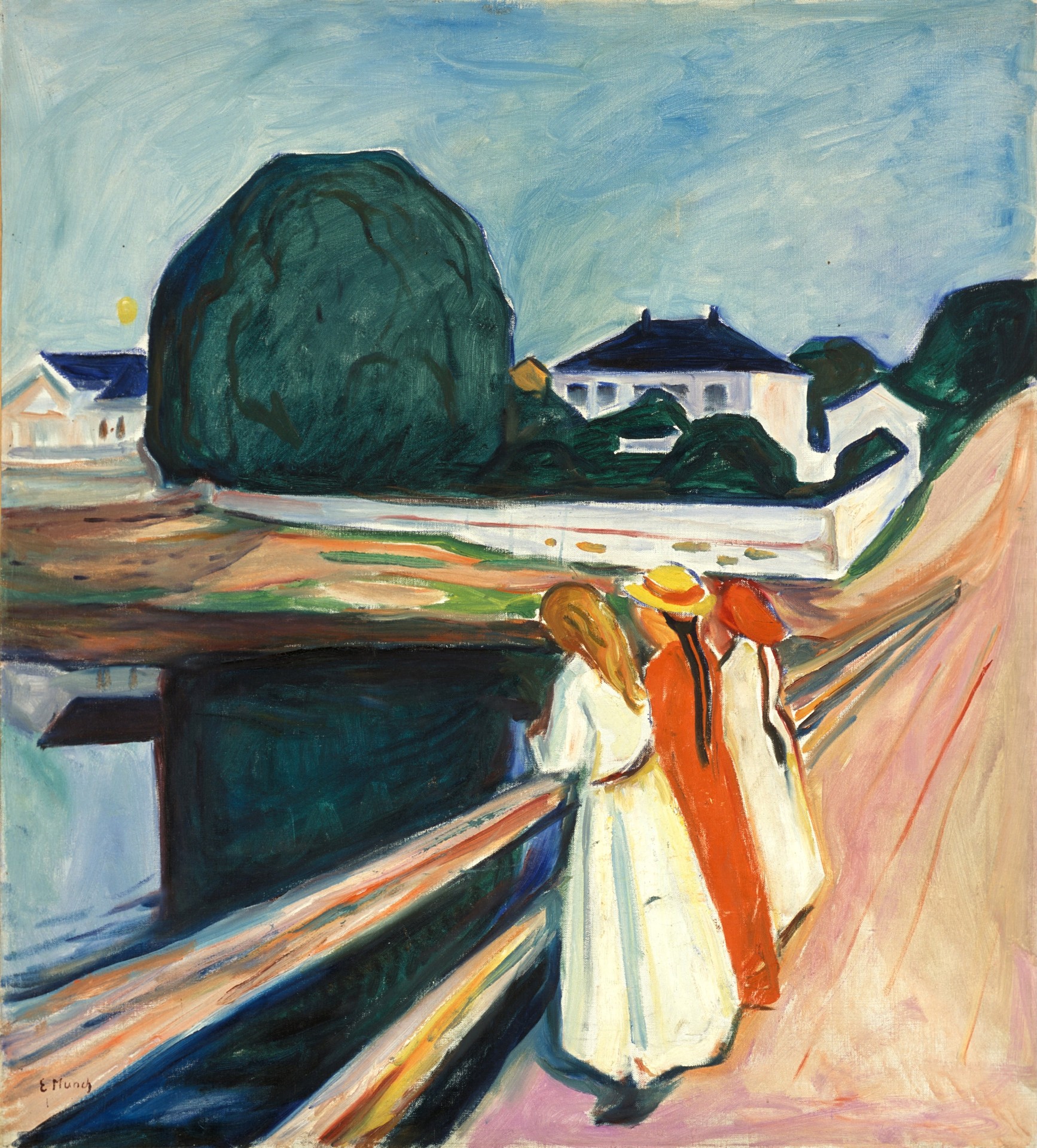 The Girls on the Bridge - by Edvard Munch